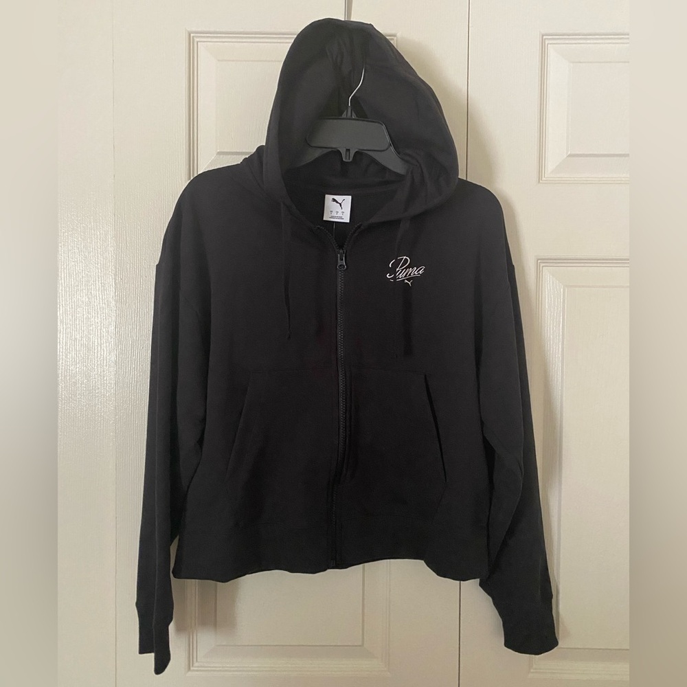 Puma Black Full Zip Hoodie – New With Tags – Women’s size S